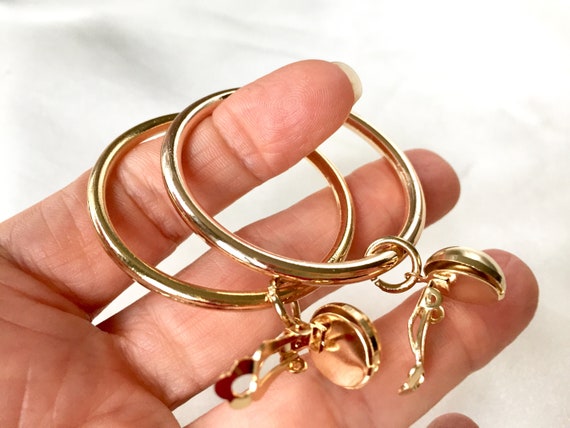 Extra large hoop shop clip on earrings