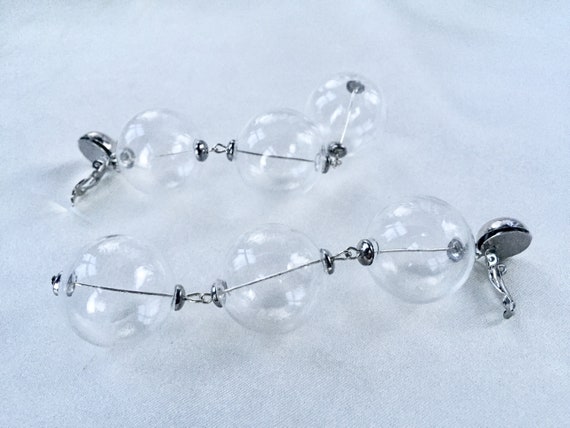 Vintage 80s Extra Long Triple Glass Bubbles and S… - image 9