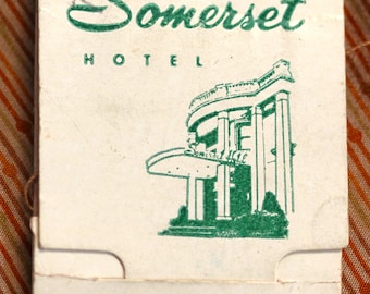Somerset Hotel Vintage Advertising Sewing Kit