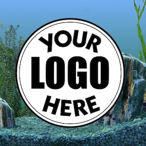 Custom Aquarium / Terrarium Background With Your Custom Logo