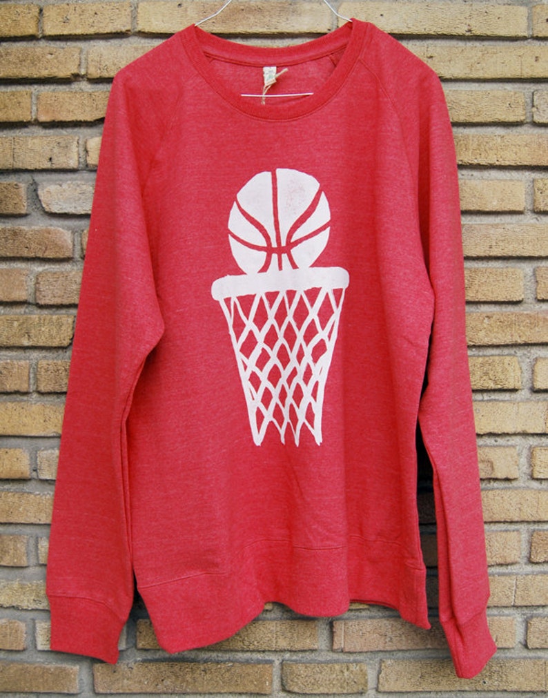 Basketball Sweater Anthony Hayden Nothing but Net red Etsy