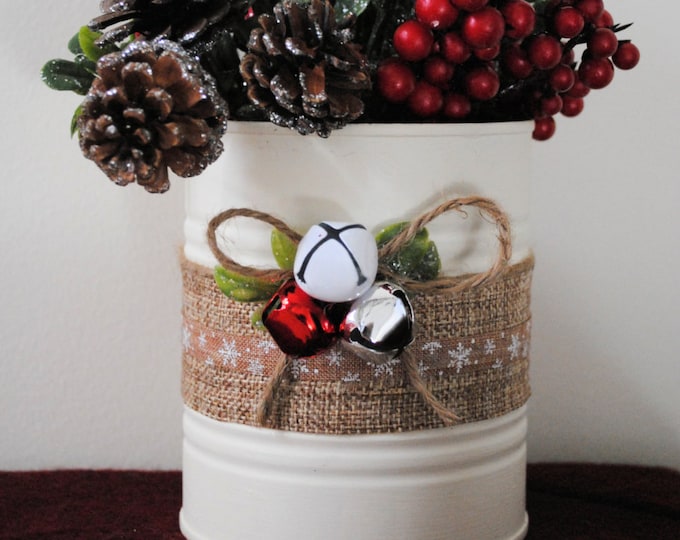 Christmas Cans Tin Cans Christmas Decor Christmas Cans Etsy Canada