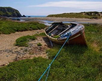 Coast of Ireland Boat. Digital Photo Download.