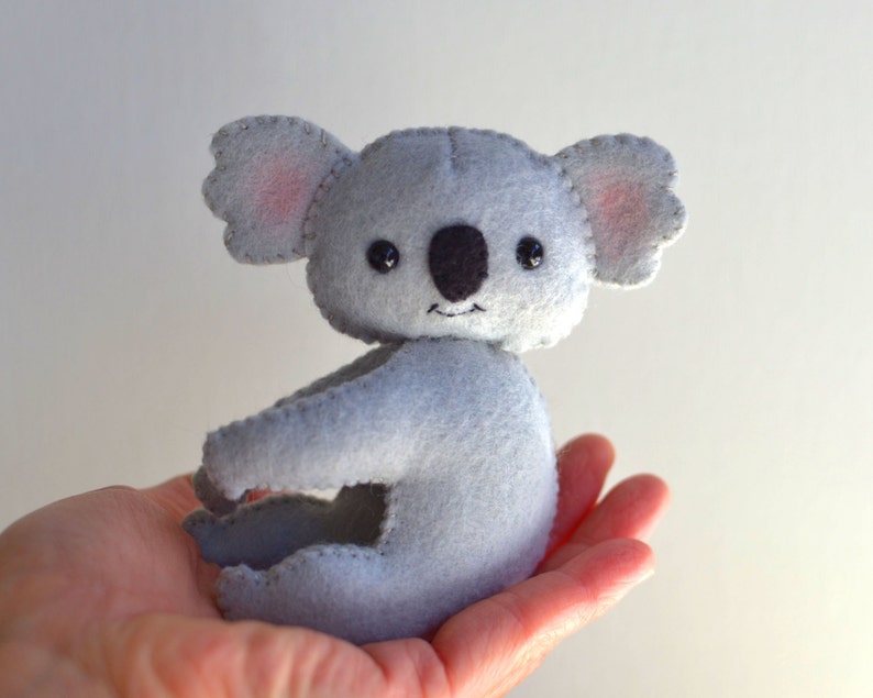 Felt Koala PDF Patterns And Tutorials / Felt Animal PDF Pattern image 3