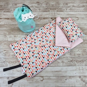 1:3 Scale Doll Sleeping Bag And Sleepover Accessory Set /Bedding Set Fits an 18&quot; Doll / Granddaughter&#39;s gift