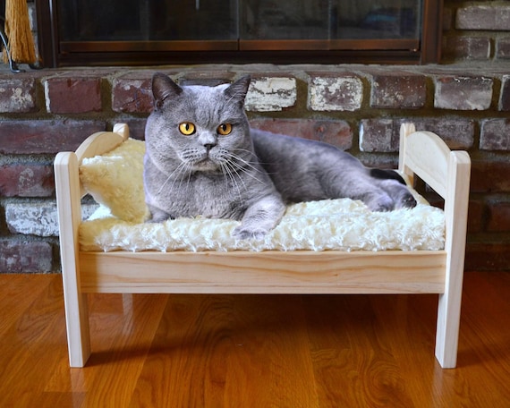 Pet Mattress Pad and Pillow Fits Ikea Duktig Doll Bed Bed Padding for Cat Dog Rabbit or Small Animal Faux Fur Cat Bedding Etsy UK