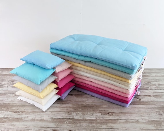 Mattress for an 18 inch Doll, 1/3 Doll Scale Bed, Add-On Pillow
