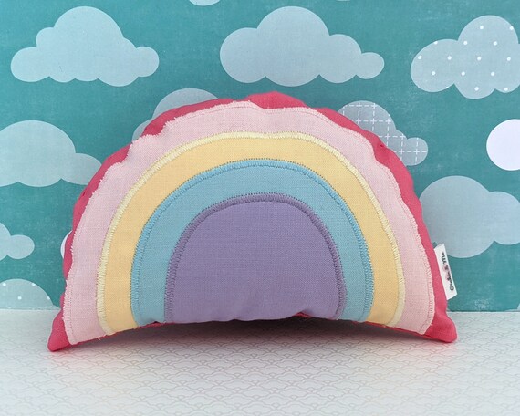 Rainbow accent pillow hotsell