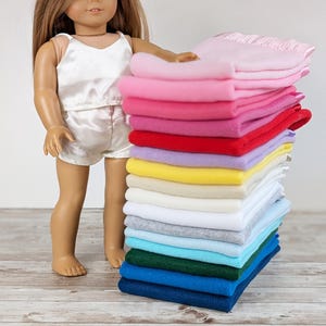 18" Doll Fleece Blanket with Satin Top / Must have doll wrap