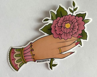 Peonies Tattoo Sticker