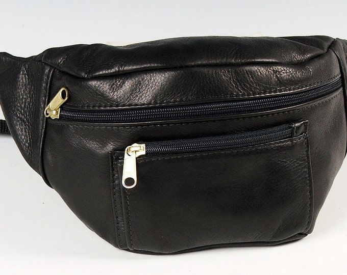 Featured listing image: Leather Hip Pack with Adjustable Strap