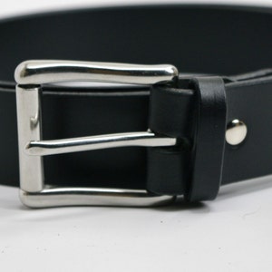 1 1/2&quot; American Bridle leather belt - 1 1/2 stainless steel buckle