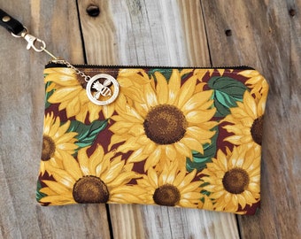 Sunflower Wristlet