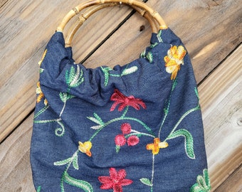 Bamboo Handle Purse