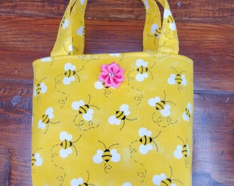 Little Girls/Toddlers Purse, Small Tote for Little Girls, Girls handbag, Ready to ship