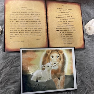 The lion and the lamb PEACE