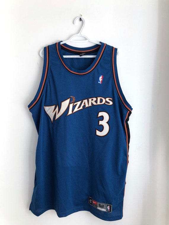 Michael Jordan Washington Wizards Autographed Blue Art Jersey