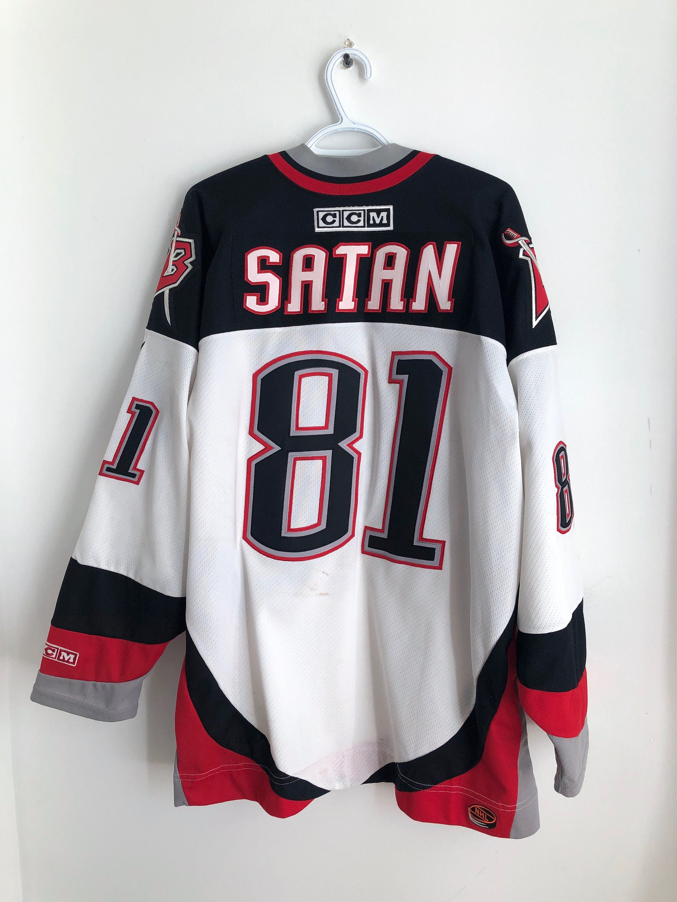 Authentic NHL Buffalo Sabres Miroslav Satan CCM Jersey #81 Mens