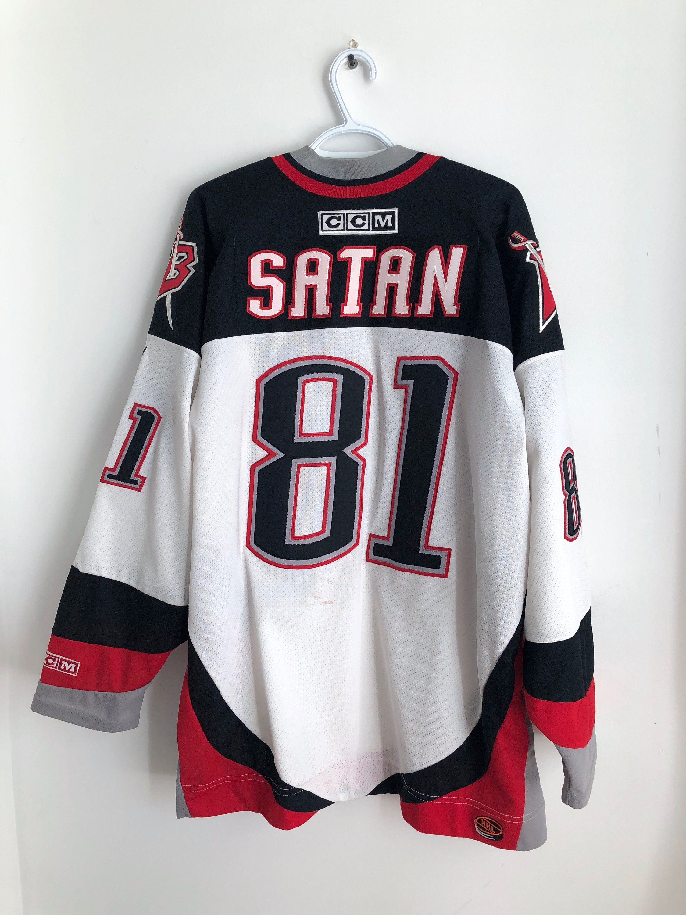 2003-04 Miroslav Satan Sabres Game Worn Jersey - 250th Goal