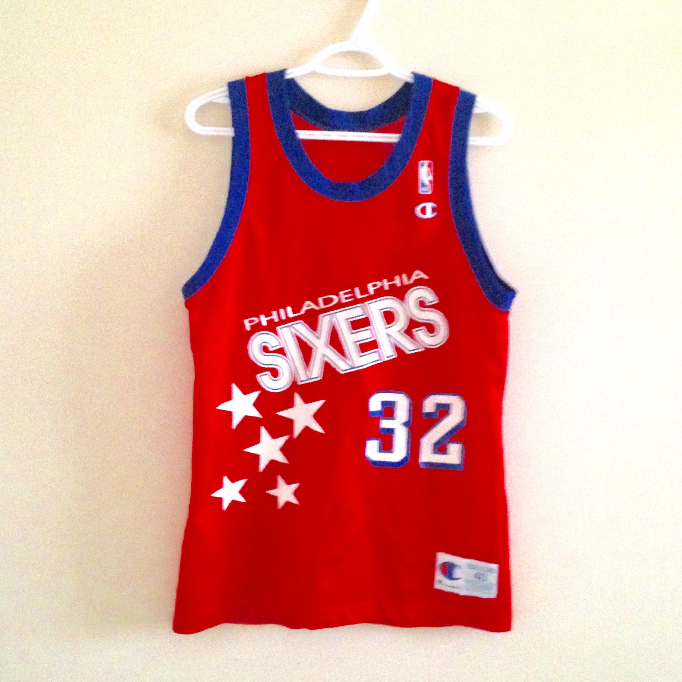 Philadelphia 76ers Charles Barkley Authentic Champion Jersey Size 48