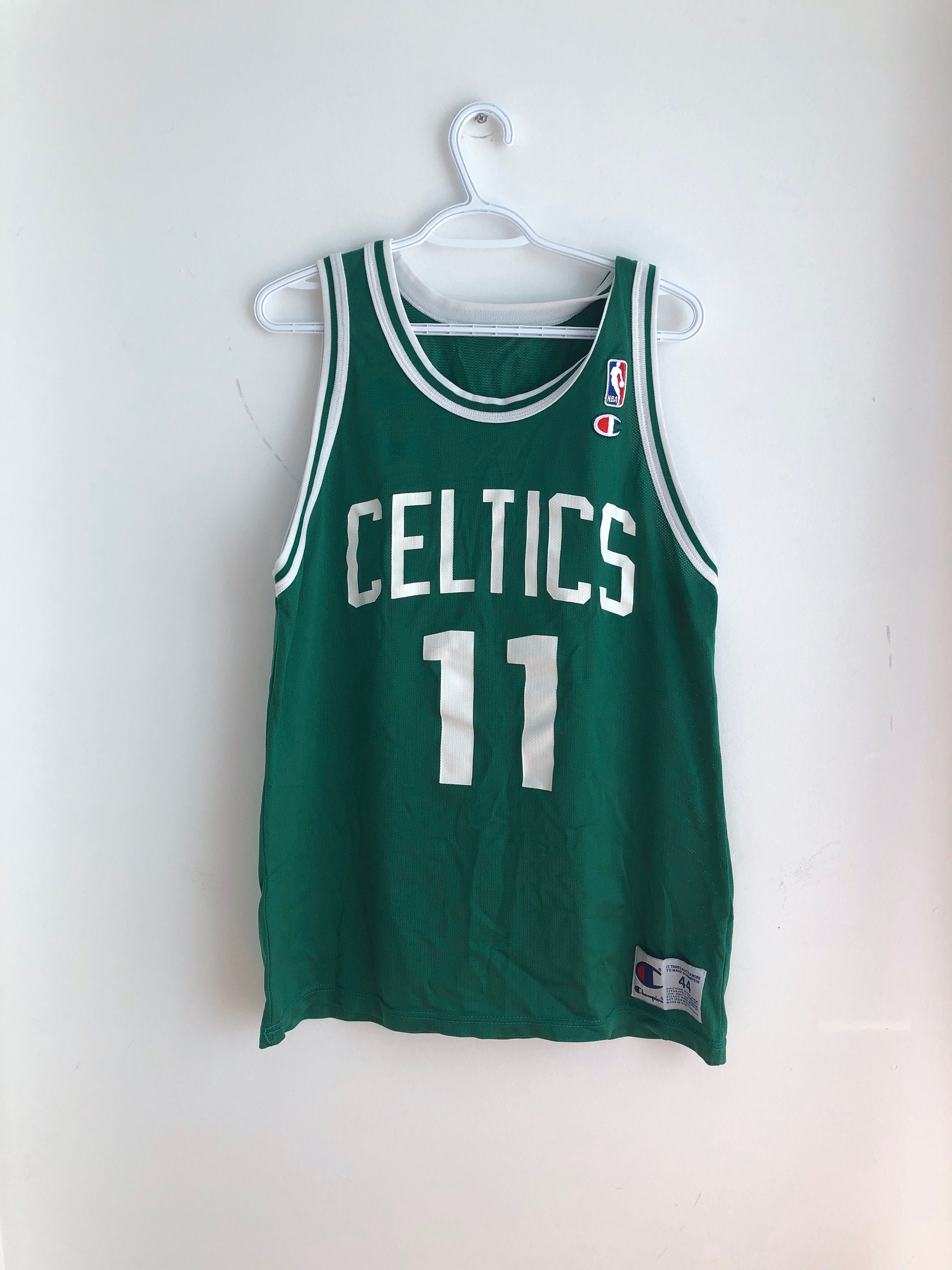 Champion Boston Celtics Dana Barros NBA jersey 48 XLarge Made USA