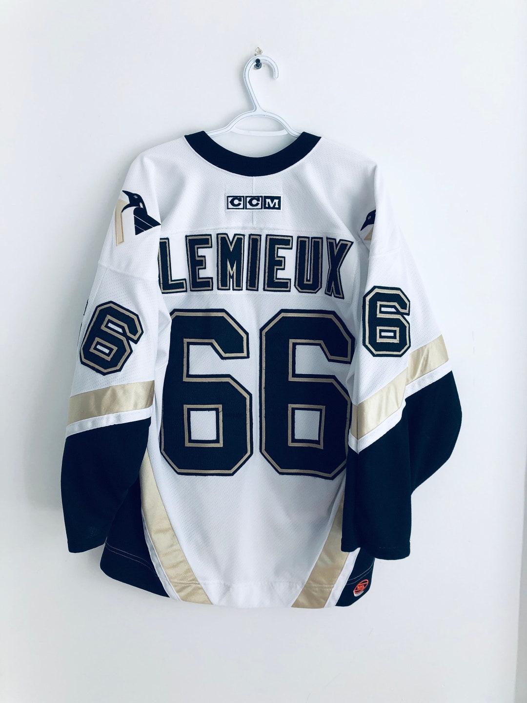 Mario Lemieux Vintage Pittsburgh Penguins CCM Hockey Jersey L Etsy