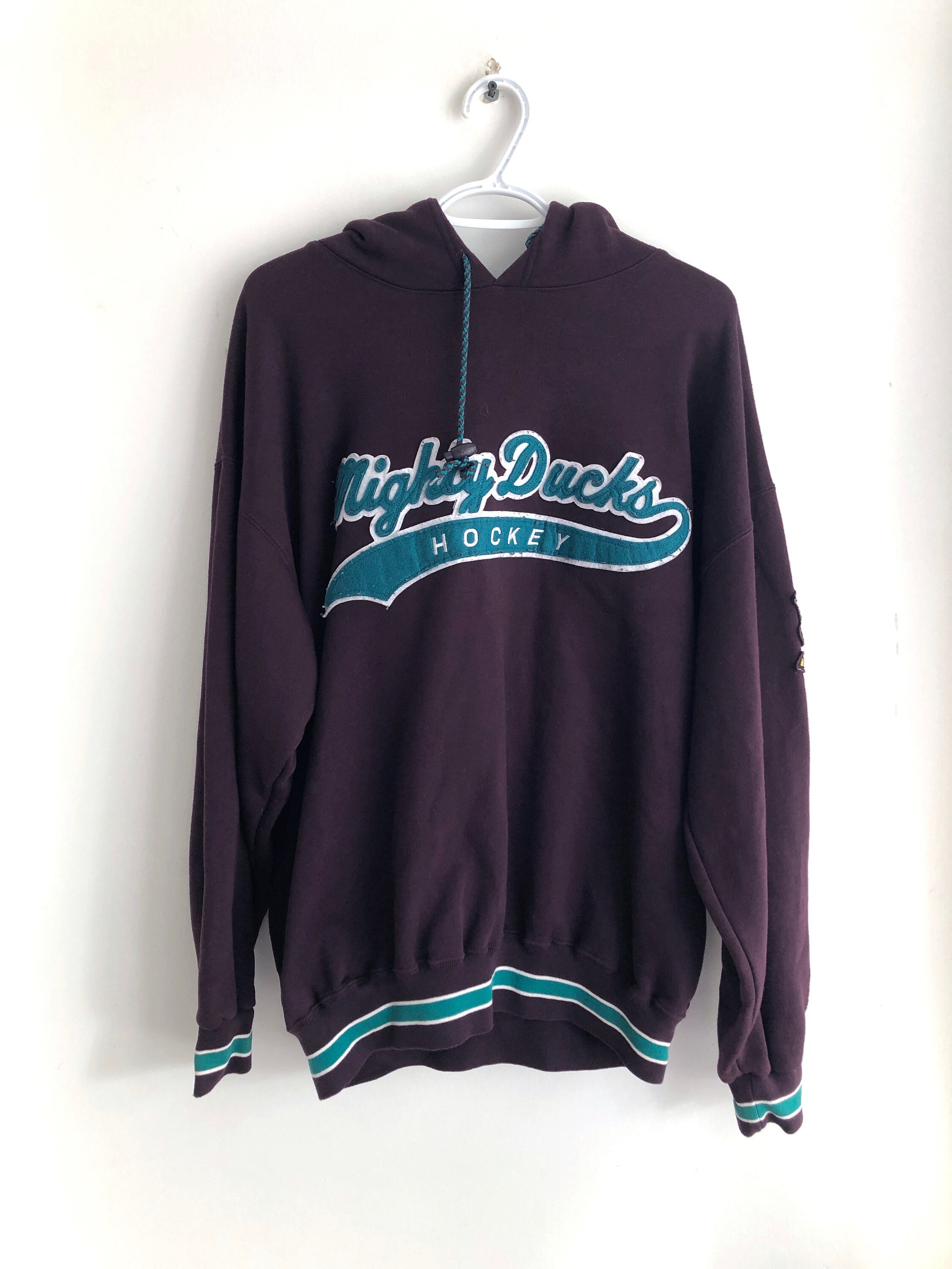 Anaheim Mighty Ducks Vintage Starter Script Hoodie (XL)
