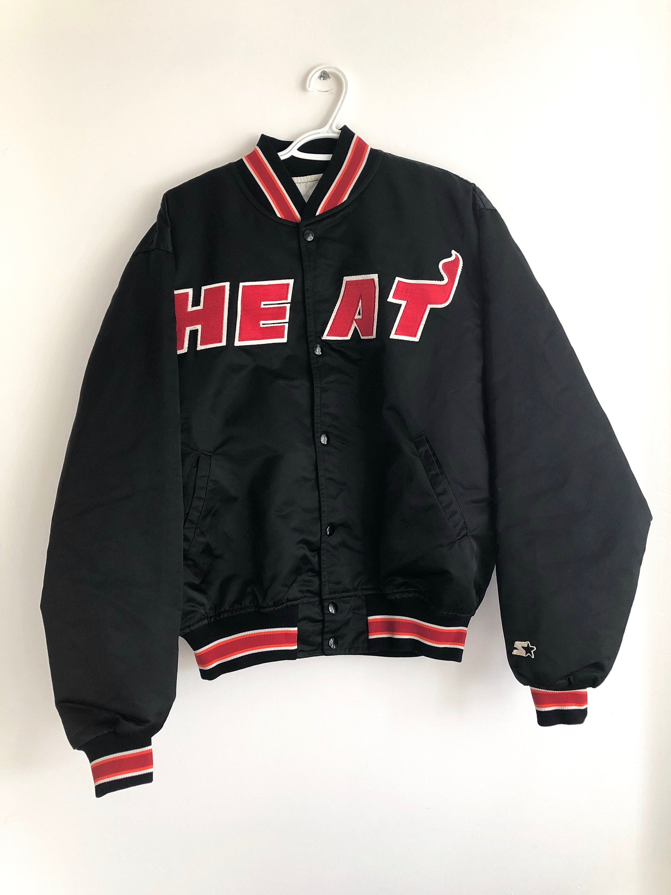 STARTER, Jackets & Coats, Vintage Miami Heat Starter Varsity Jacket