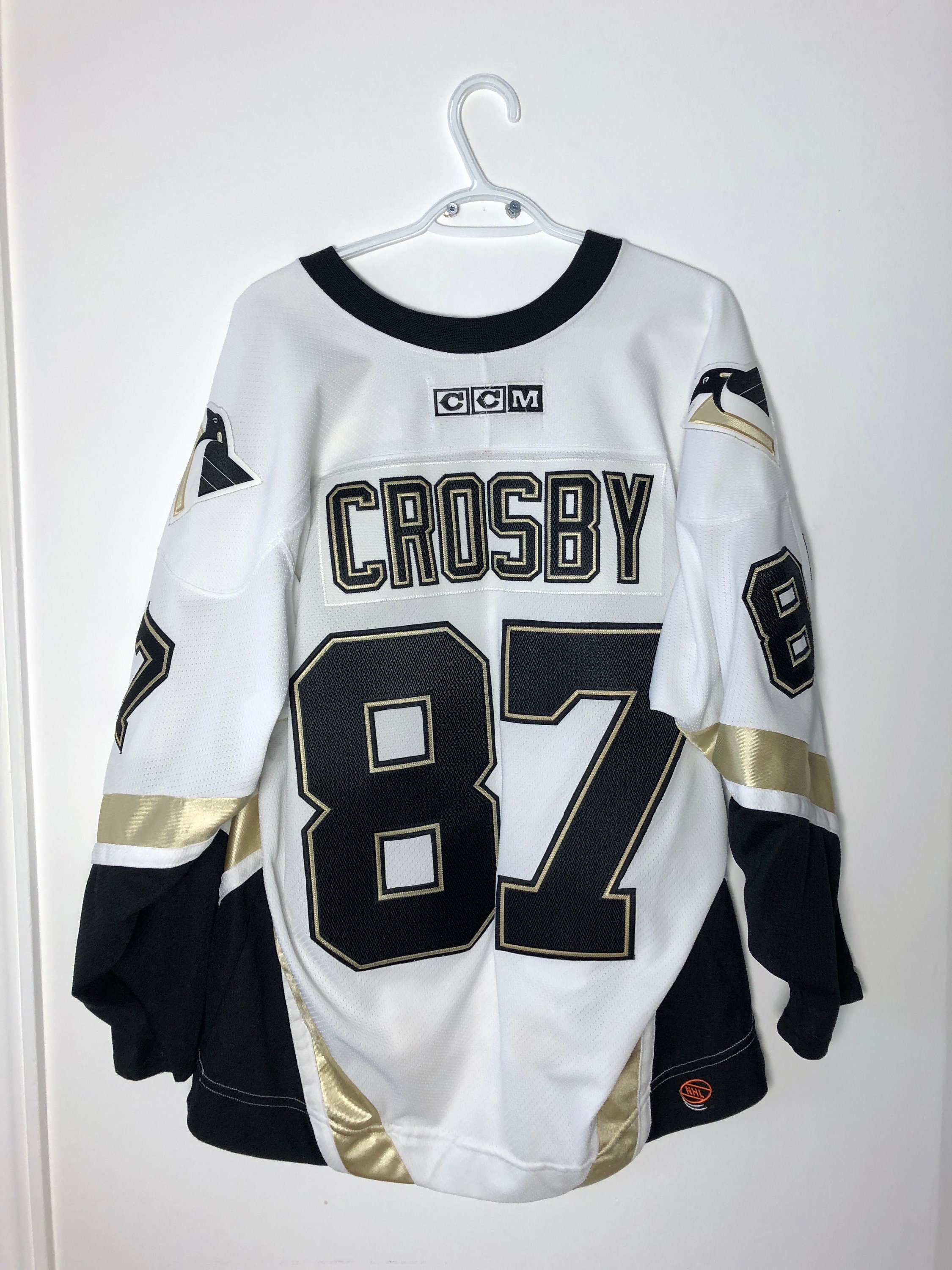 Sidney Crosby Hockey Jersey Hoodie Men’s Large Black Pittsburgh Penguins NHL