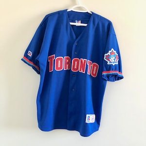 game red blue jays jersey