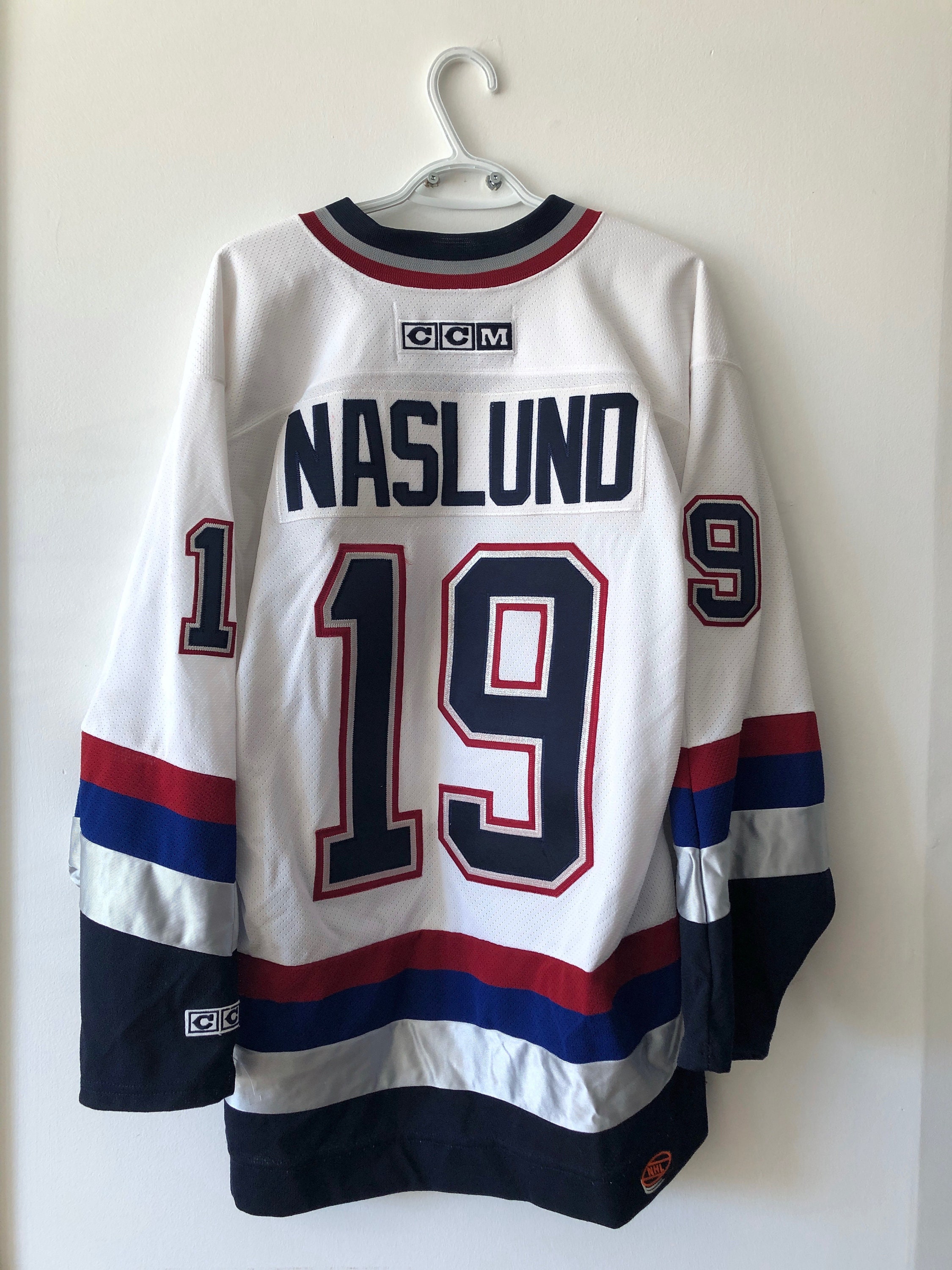 Vintage Naslund Vancouver Canucks CCM red gradient hockey jersey