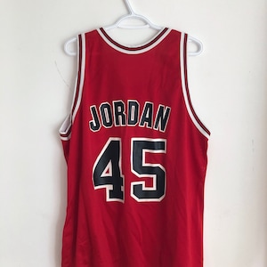 Michael Jordan Chicago Bulls Vintage Champion Basketball Jersey