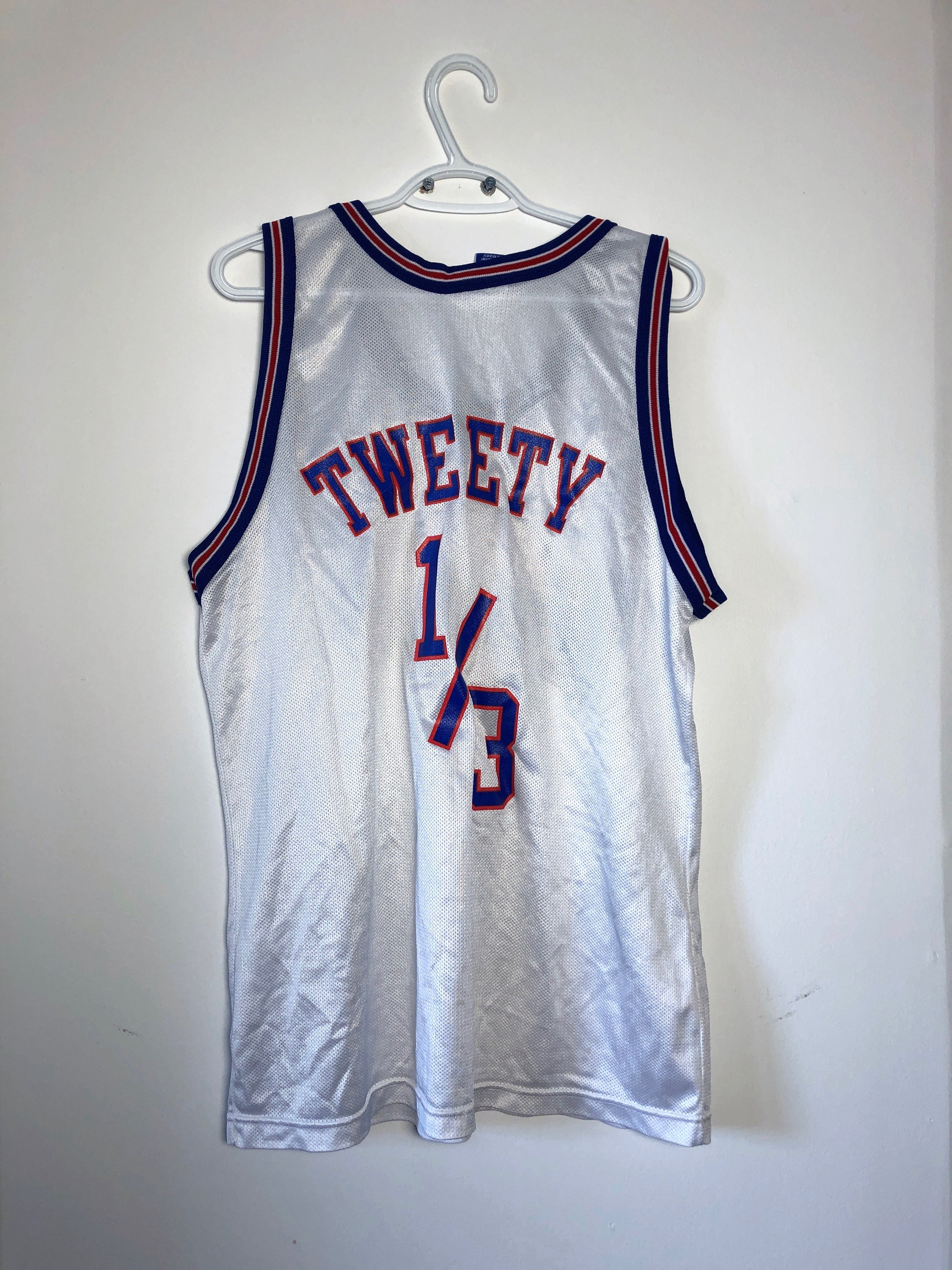 Vintage Champion Tweety Space Jam Basketball Jersey 44