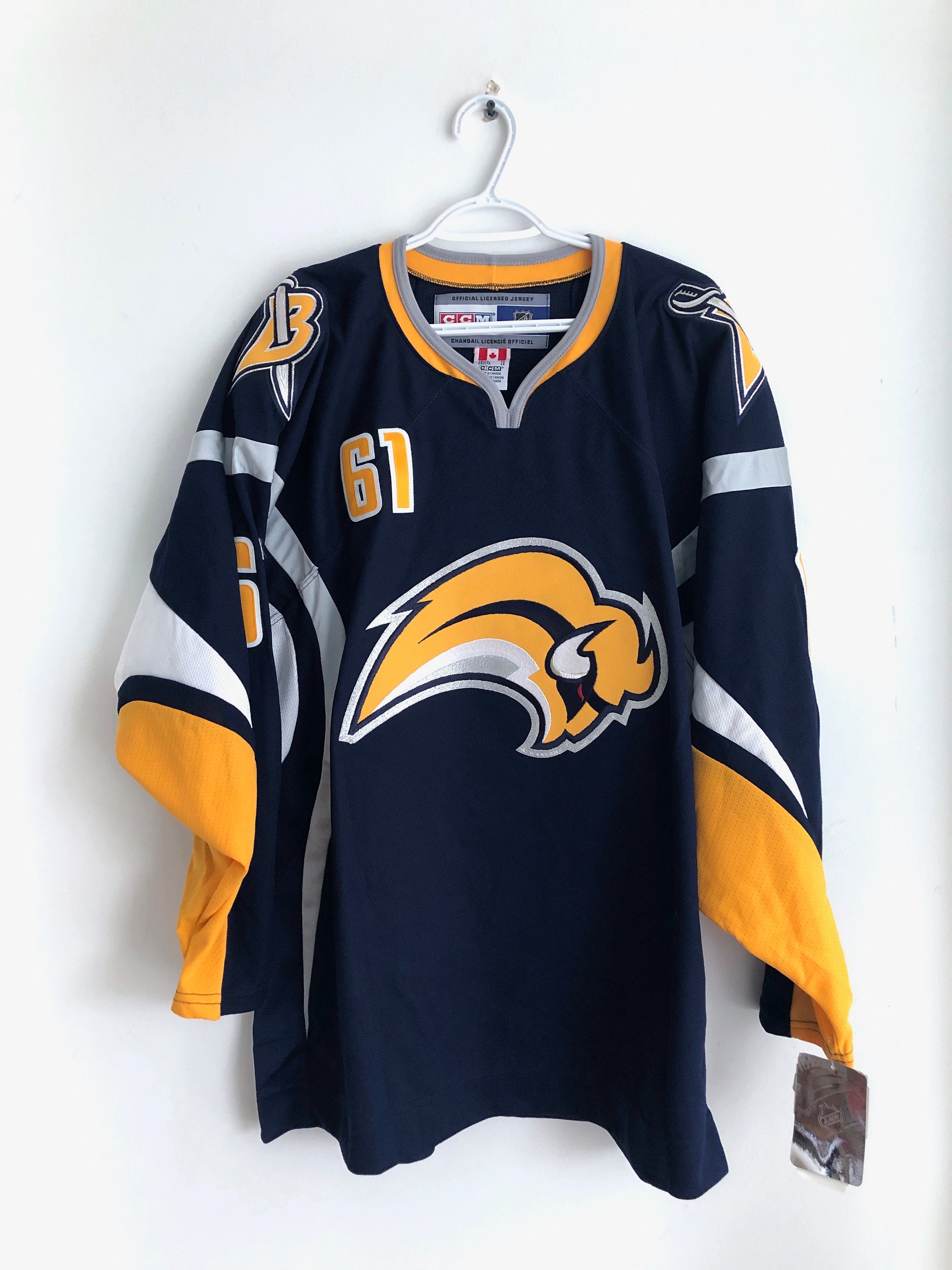 Throwback Maxim Afinogenov Buffalo Sabres Signed Jersey Mens XL