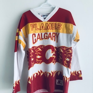 Calgary Flames Vintage Starter Long Sleeve AOP