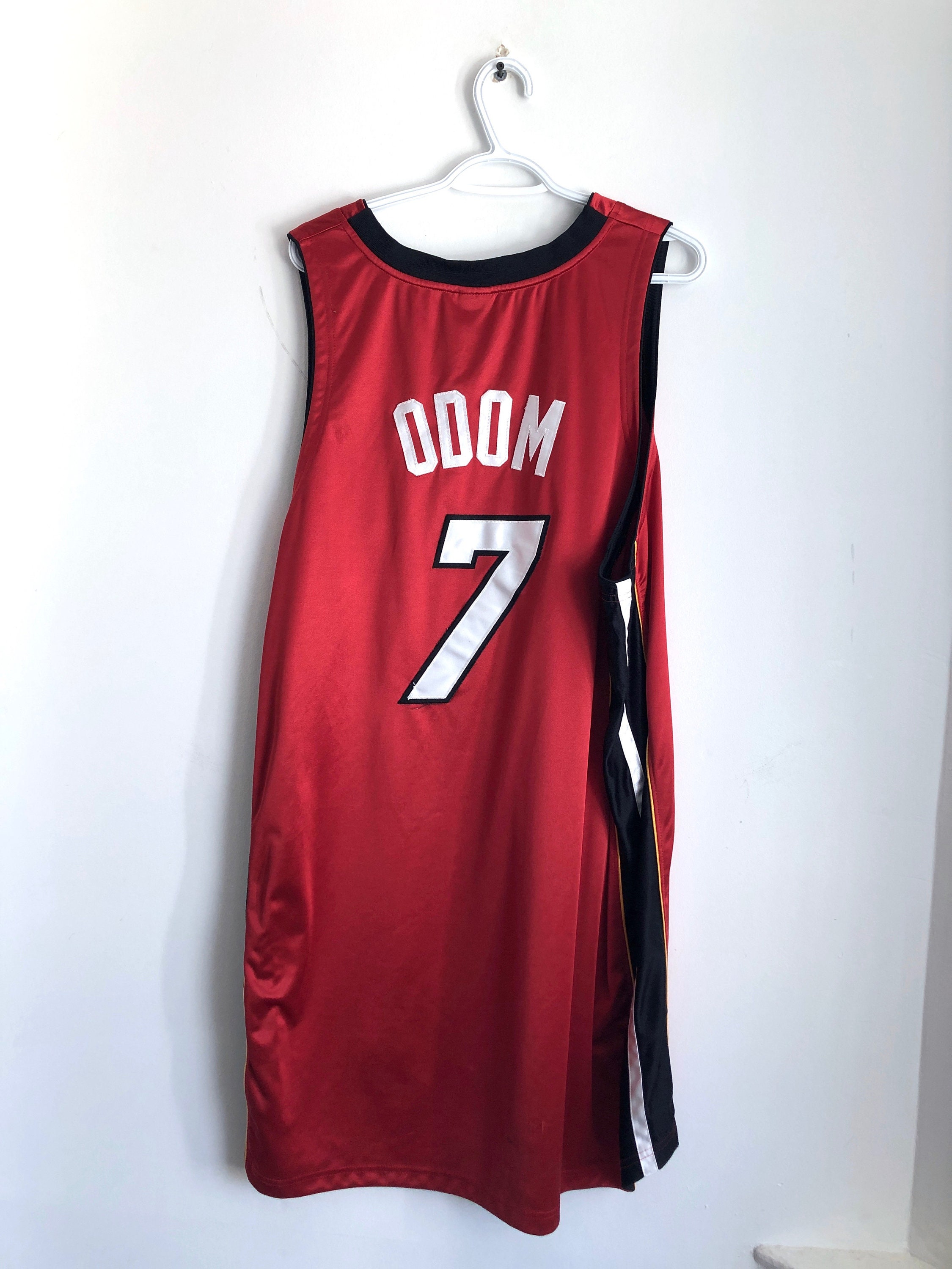 Adidas NBA Miami Heat Long Sleeve Shooting Shirt Jersey Size Small