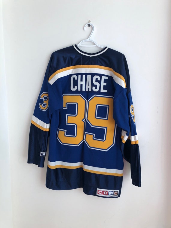 CCM St. Louis Blues NHL Hockey Jersey Man XL Blue Canada Sewn 