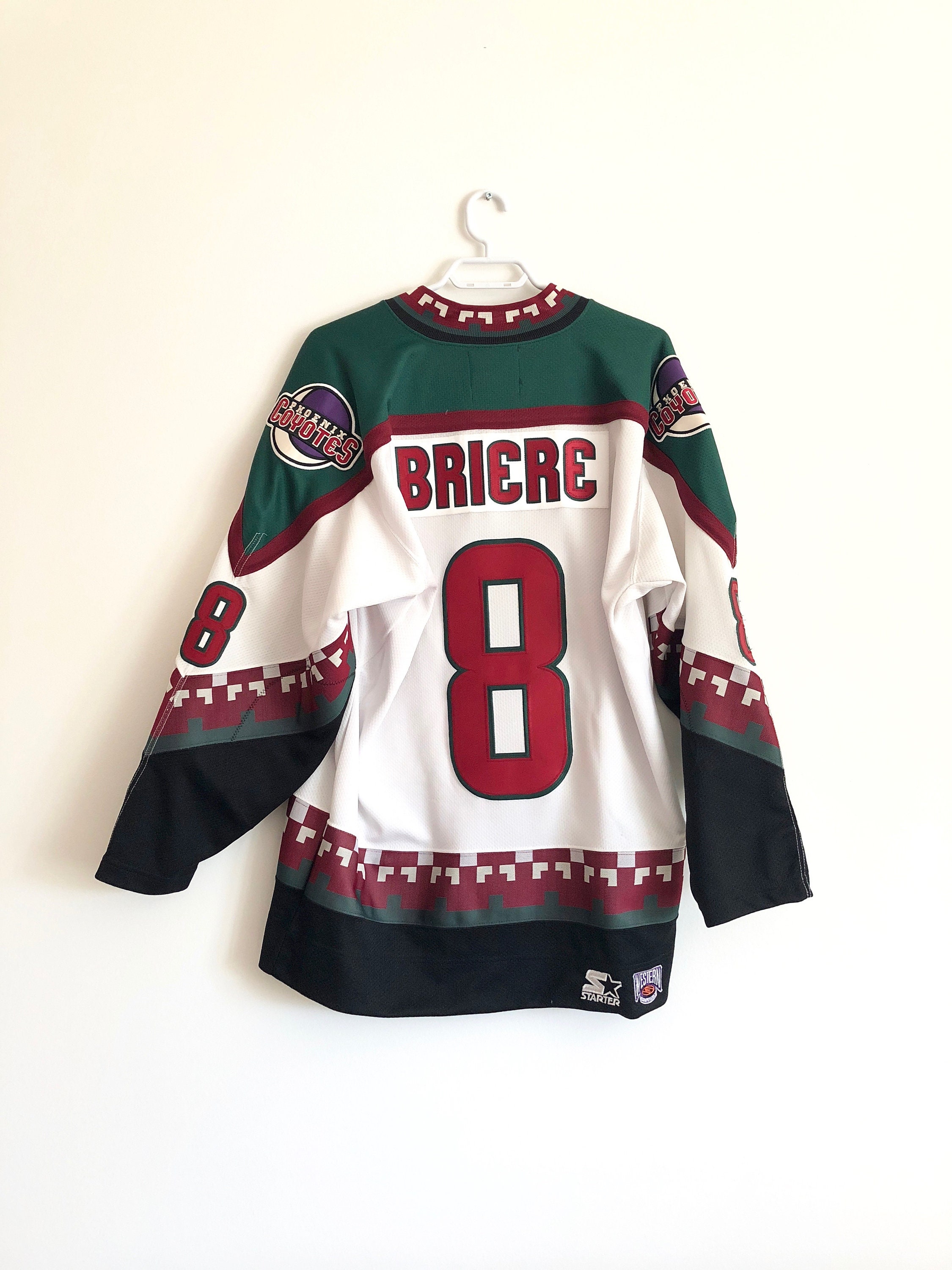 Philadelphia Flyers DANIEL BRIERE Vintage Ice Hockey Jersey Shirt REEBOK  CCM L