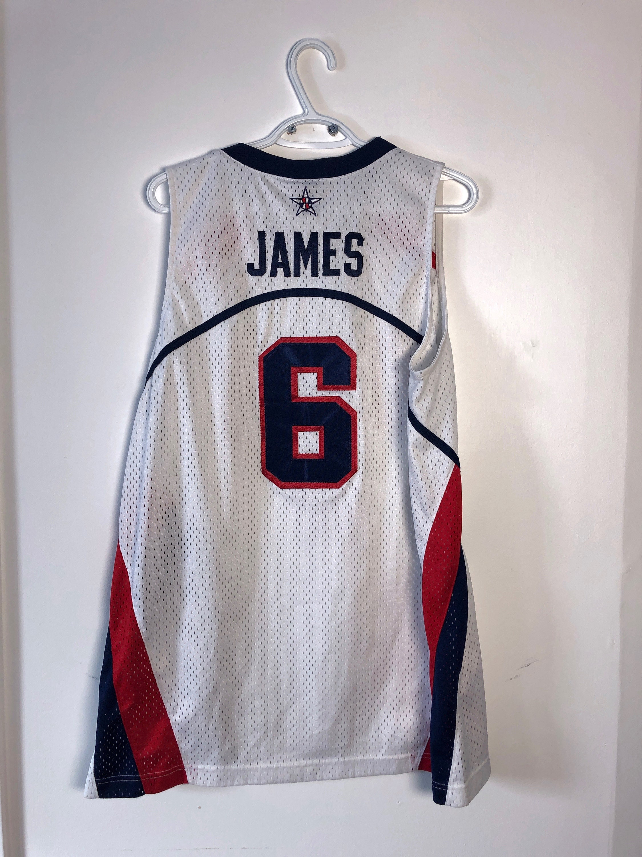 Vintage Lebron James Nike Team USA Basketball Jersey L 