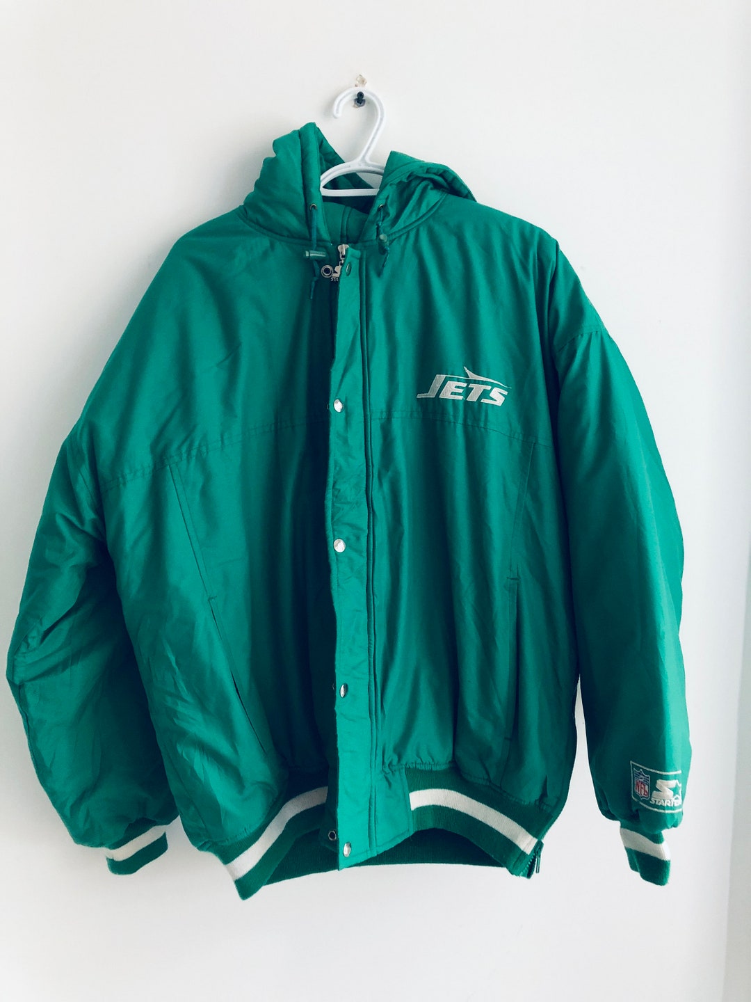 New York Jets Vintage Starter Jacket L Etsy