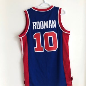 Dennis Rodman San Antonio Spurs White Throwback ADIDAS Basketball