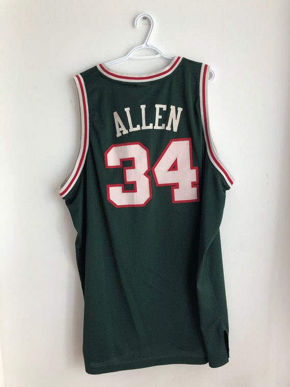 Ray Allen Vintage Reebok Milwaukee Bucks Authentic Basketball 