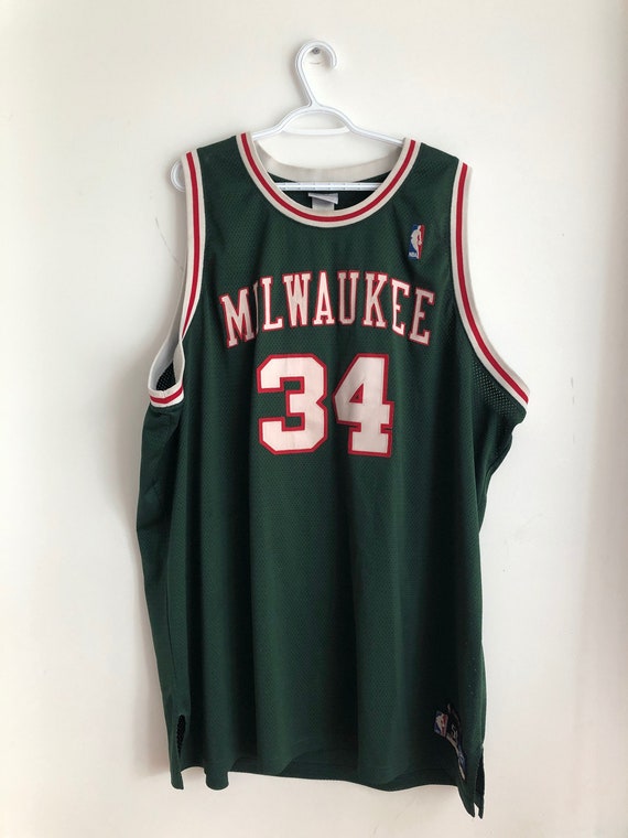 Rare Vintage Ray Allen Authentic Reebok Milwaukee Bucks Jersey