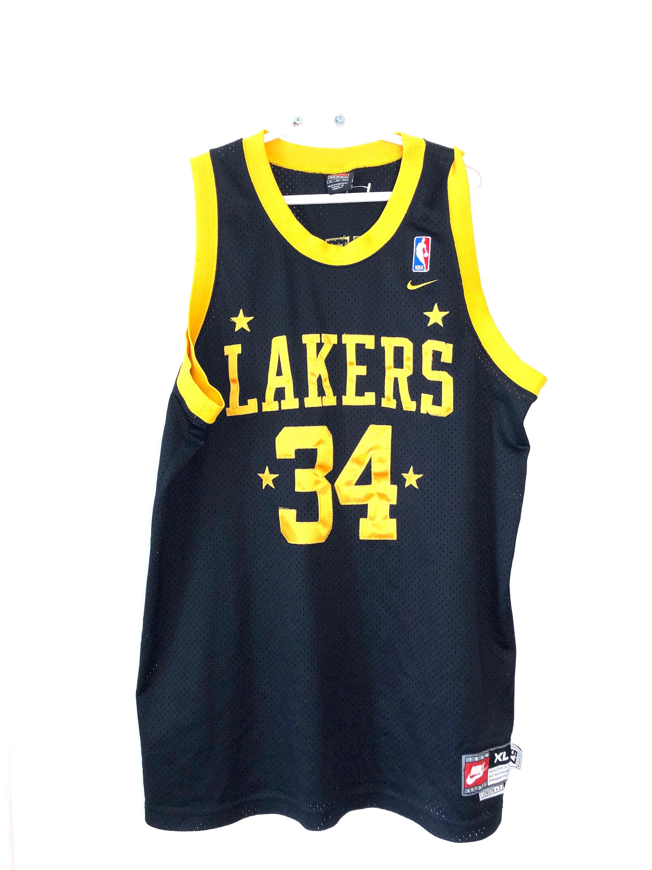 VINTAGE NIKE NBA LA LAKERS SHAQUILLE O'NEAL #34 JERSEY SIZE