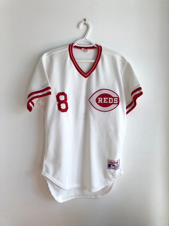 Joe Morgan Vintage Cincinnati Reds Rawlings Baseball Jersey (42)