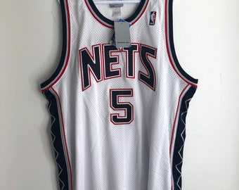 NWT Jason Kidd Vintage New Jersey Nets Reebok Authentic Basketball Jersey Etsy
