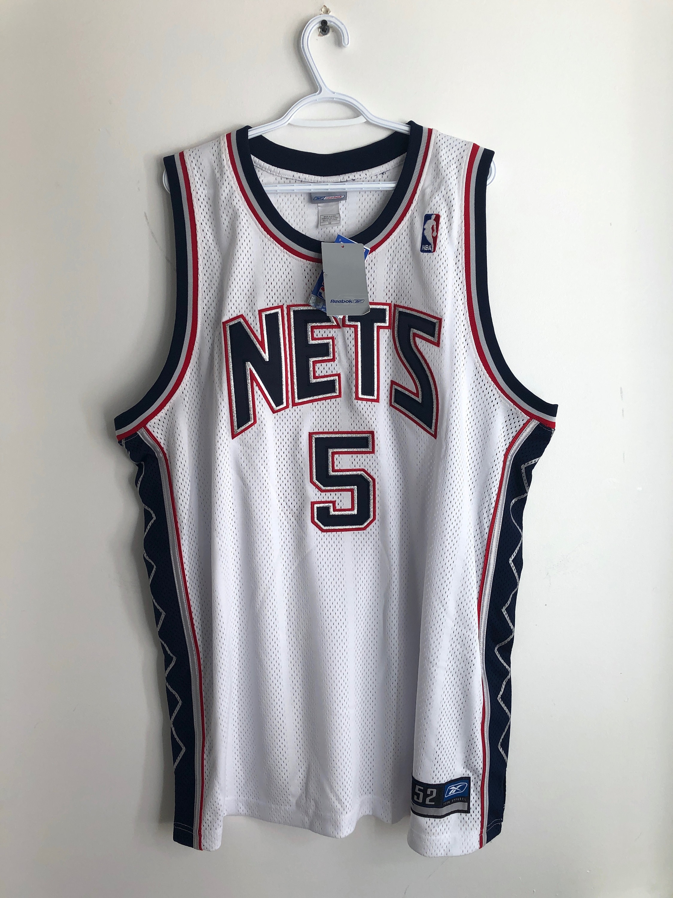 adidas, Shirts, Jason Kidd Nba Jersey New Jersey Nets Authentic Jersey  Size 52 Fits Like 48