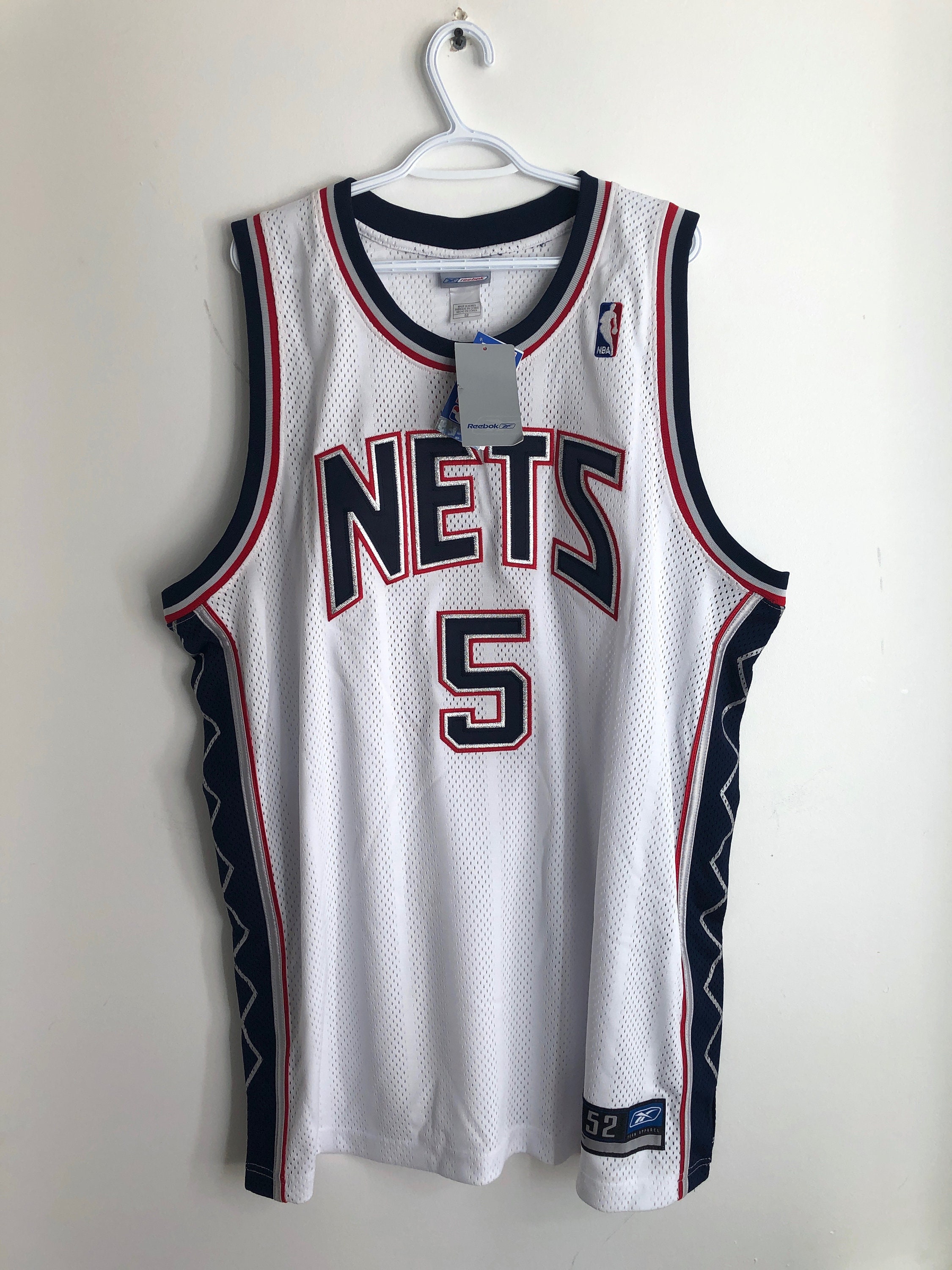NWT Jason Kidd Vintage New Jersey Nets Reebok Aut ntica camiseta