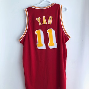  Mitchell & Ness Houston Rockets Yao Ming 2002 Road Swingman  Jersey (X-Large) : Sports & Outdoors