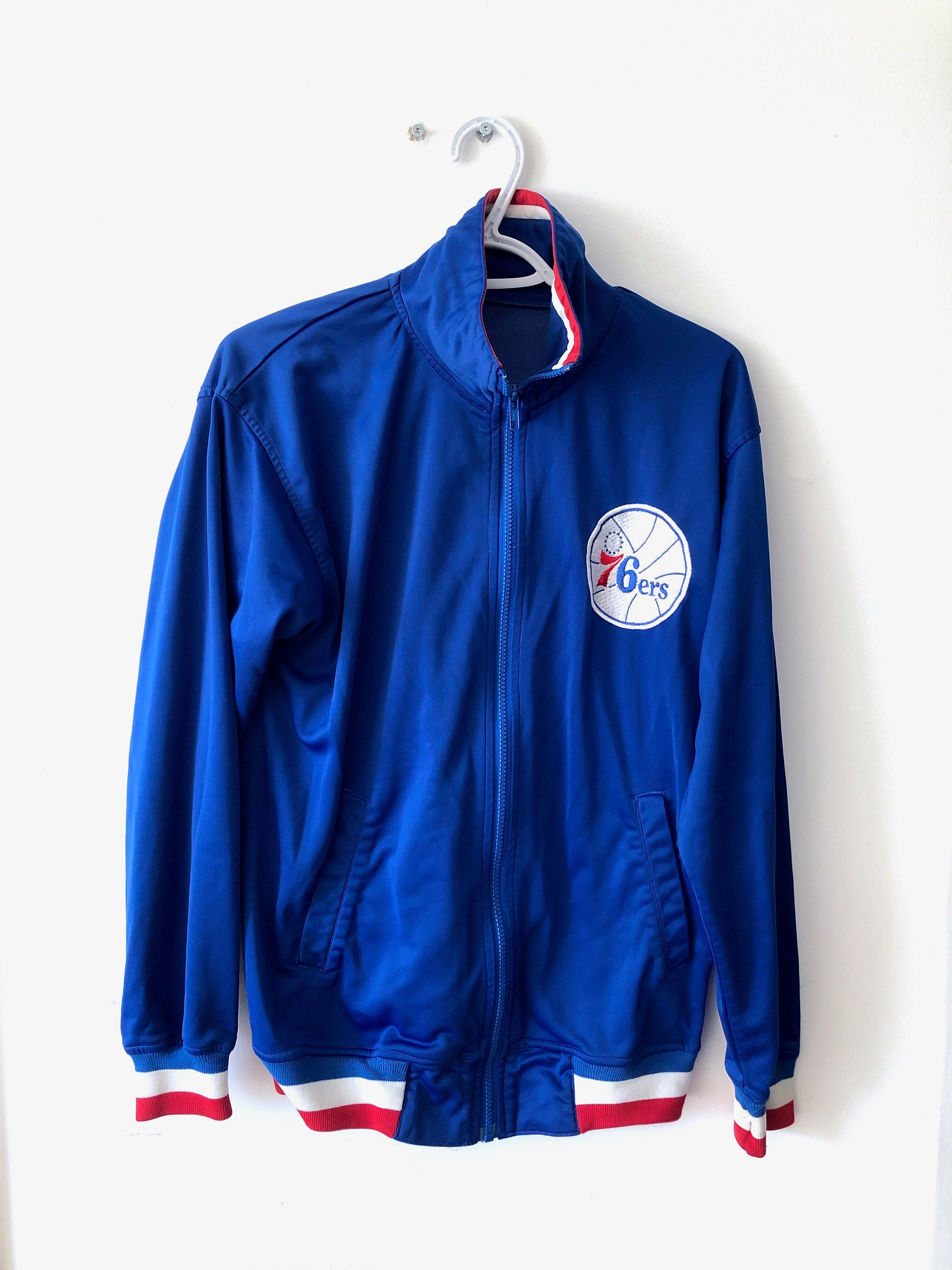 Vintage Unique Sports Generation Philadelphia 76ers NBA Reversible Jacket  Sz M